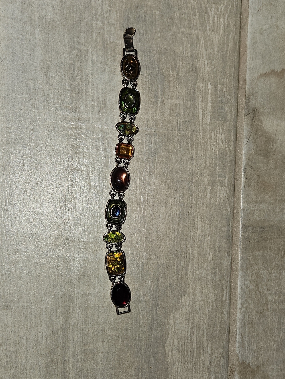 Multicolor Stone Link Bracelet - Women Jewelry